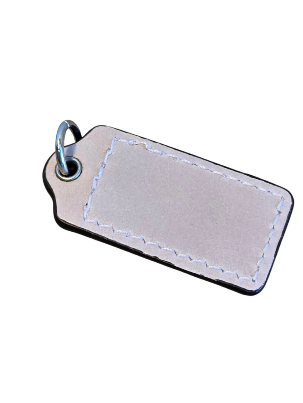 Coach Light Pink Leather Hang Tag Bag Charm